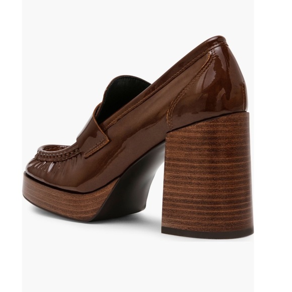 Steve Madden Women's Munday Y2K Platform Loafer Block Heels Leather Upper Sz 8.5 - Picture 6 of 11